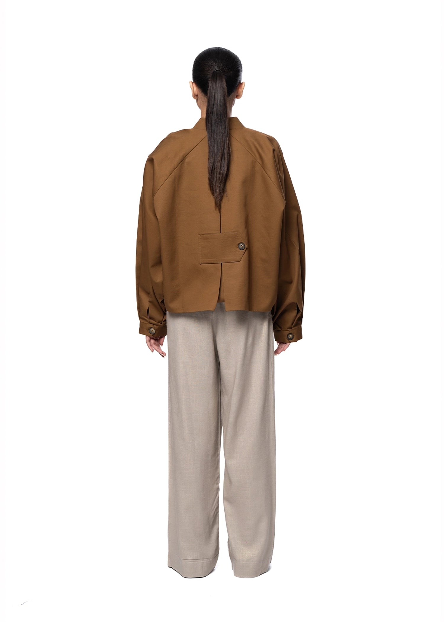 Baro Studio Brown Sculpted Jacket Cult Karachi Pakistan