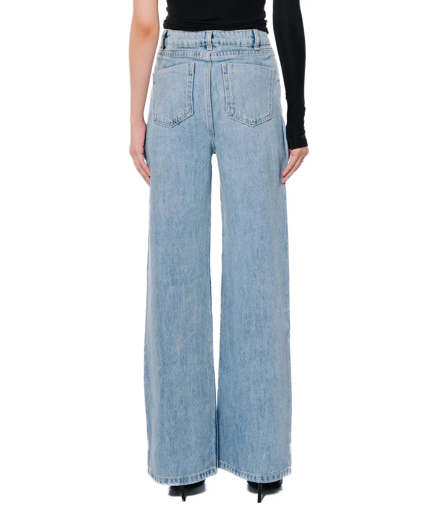 Wide Leg Denim Pants