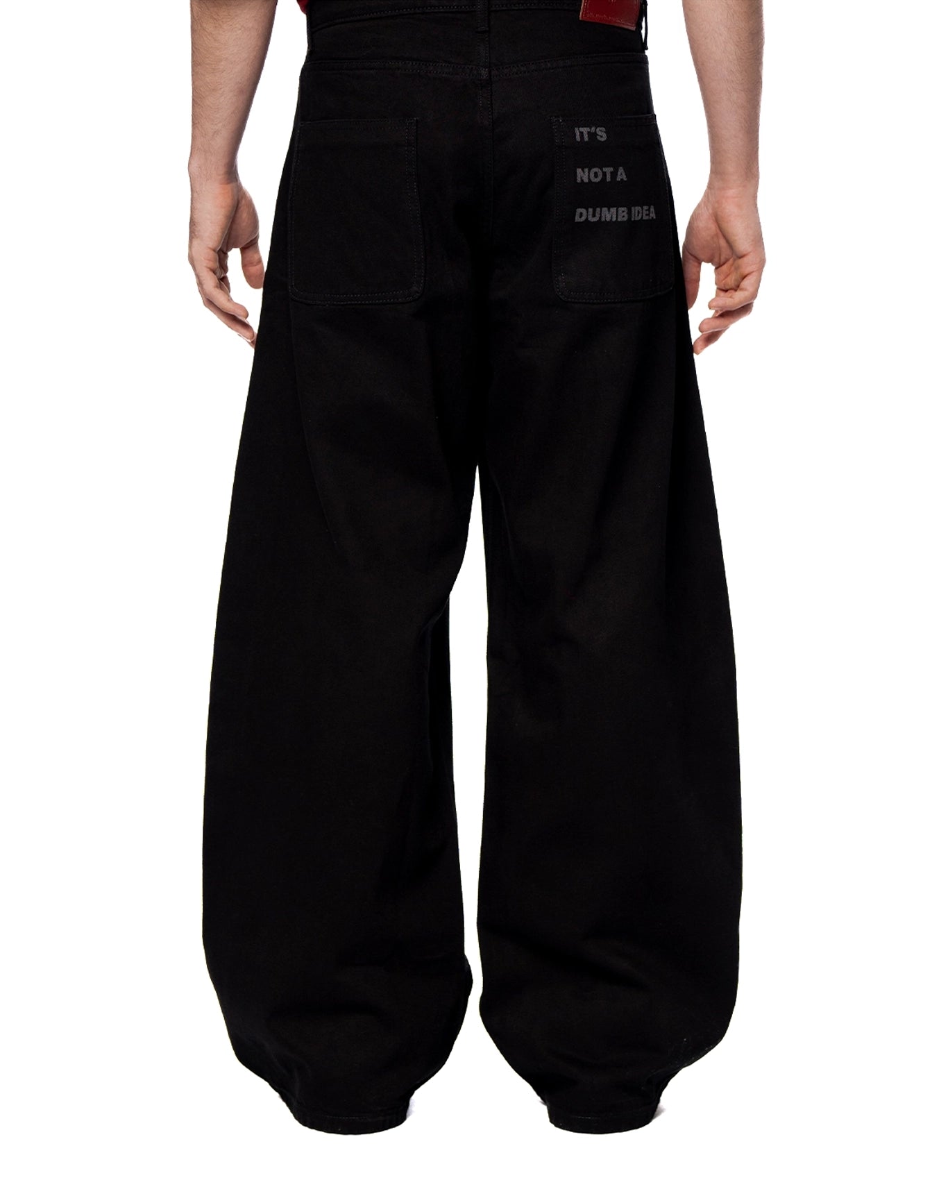 Naqees Black Baggy Jeans Cult Karachi Pakistan