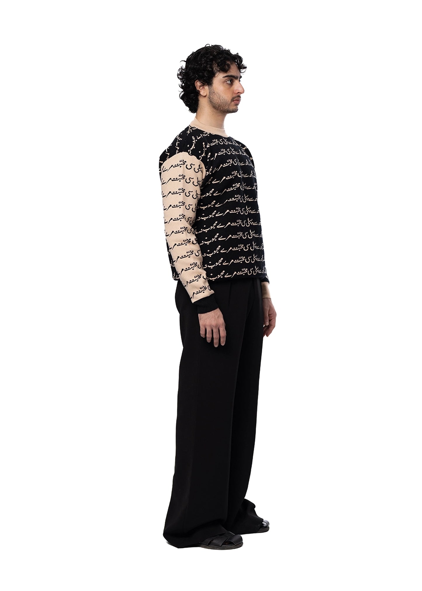 Love Closely Black Black Knitwear Unisex Crewneck - CULT - haider