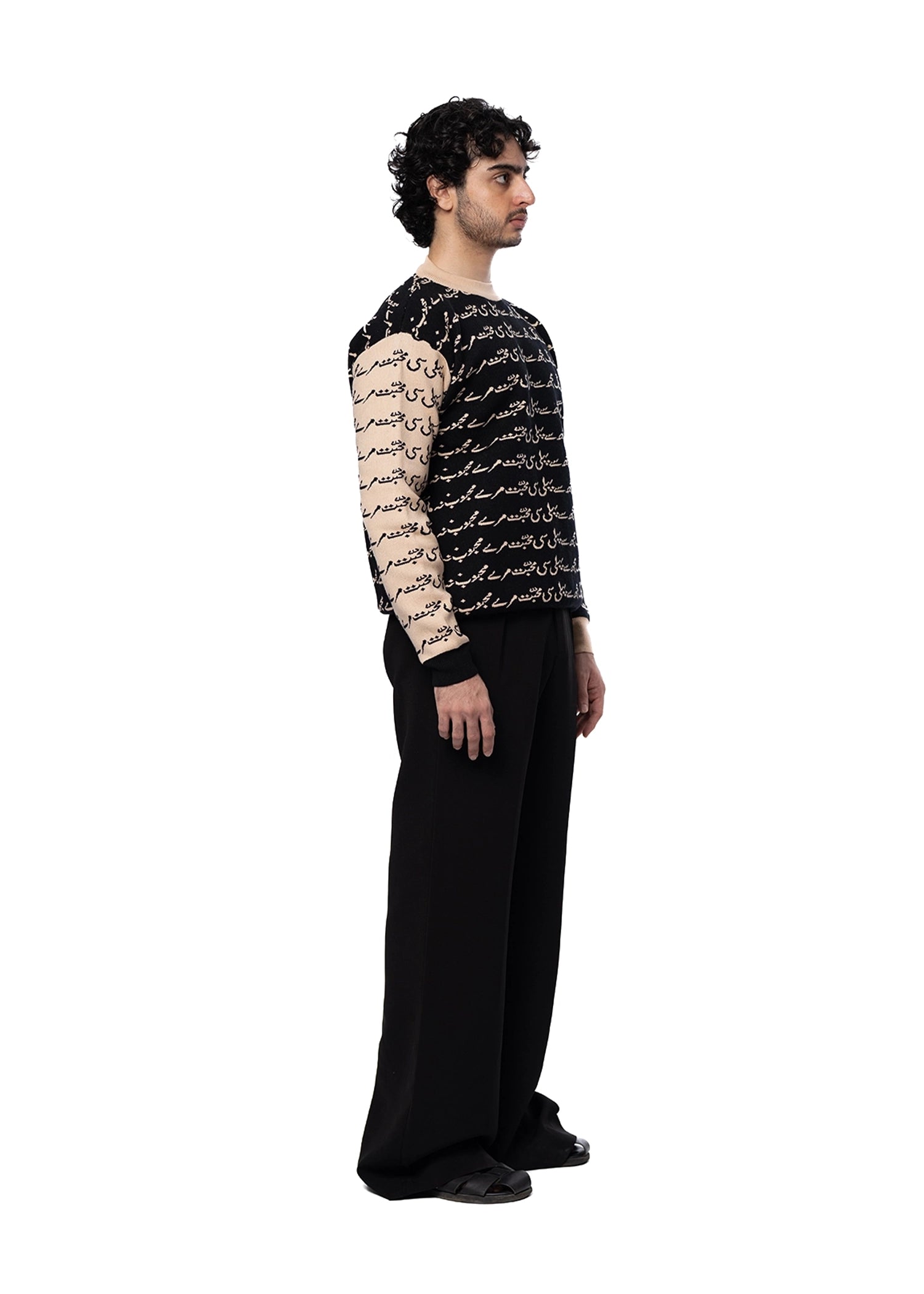 Love Closely Black Black Knitwear Unisex Crewneck - CULT