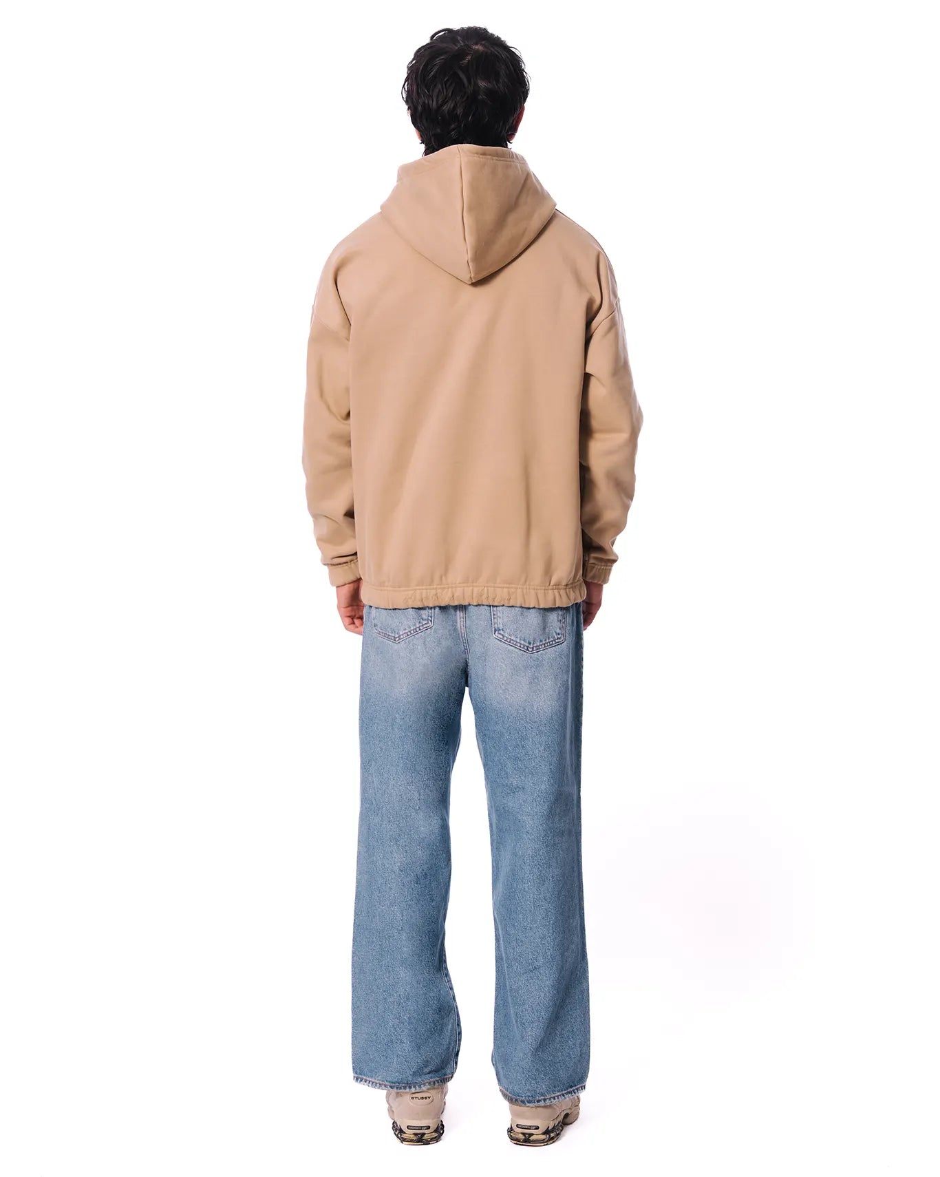 Naqees Beige Camel Essential Hoodie - CULT - haider