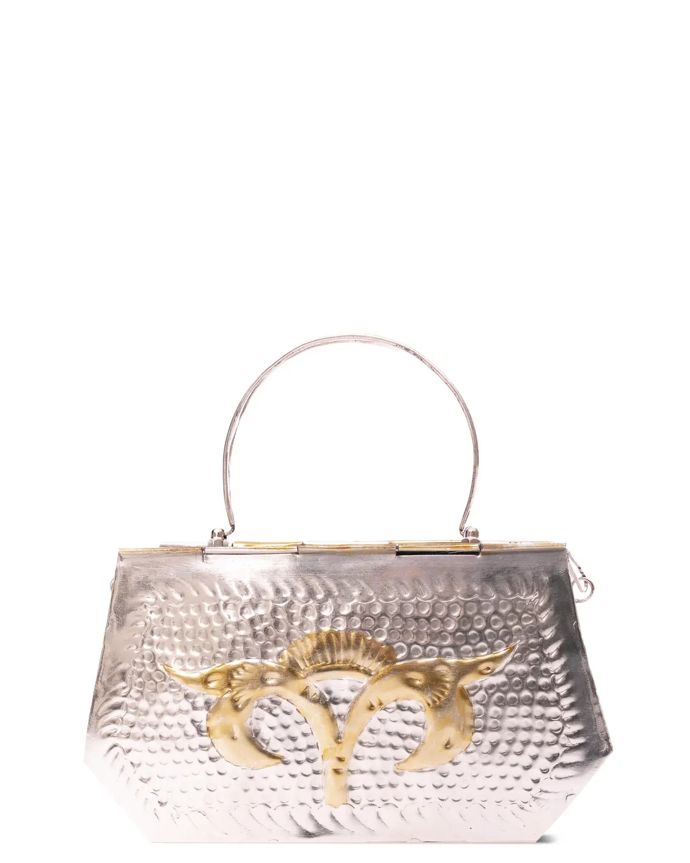 Peetal Silver/Gold Majjarah 3 Brass Bag - CULT - haider