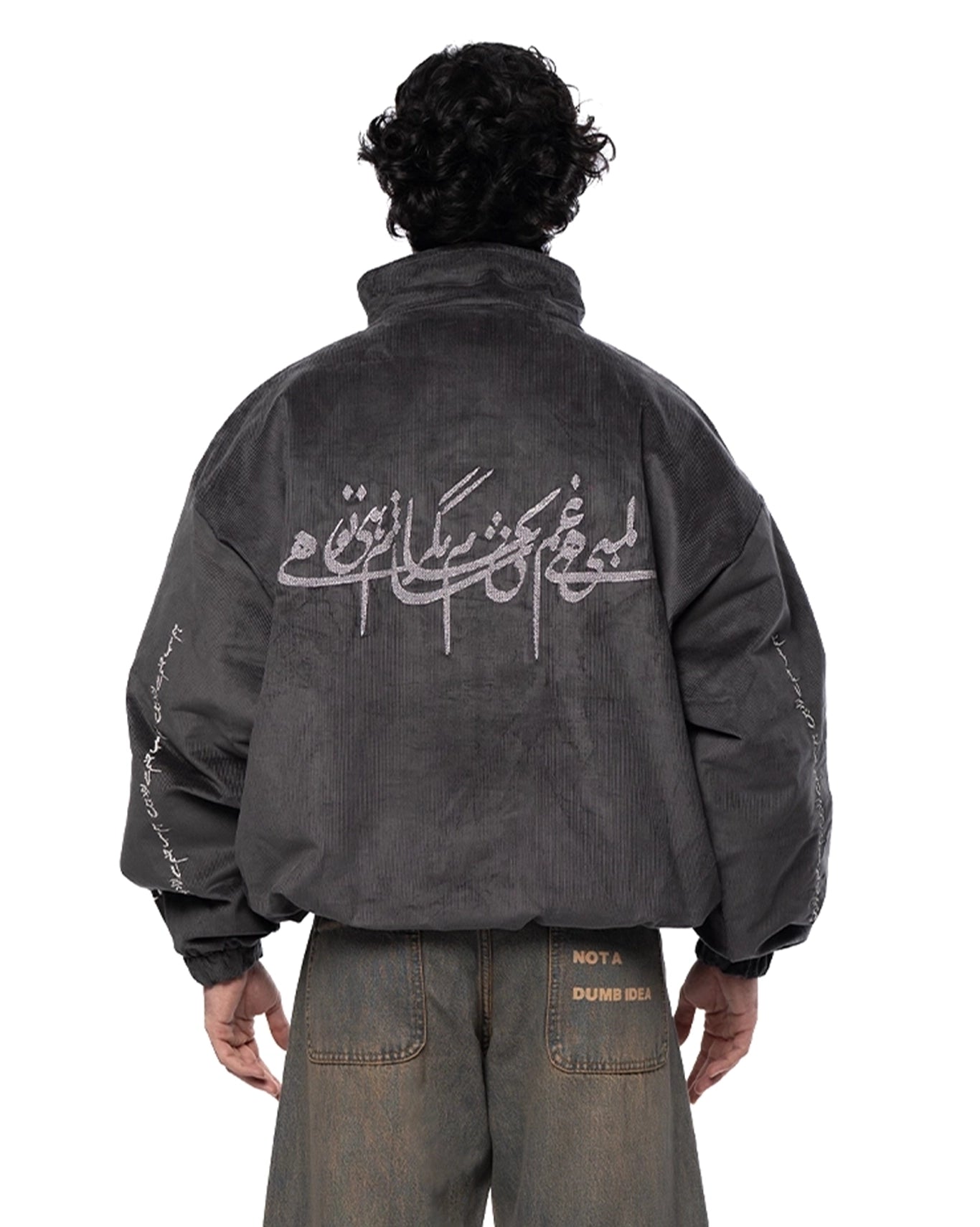 Naqees Grey Shaam Corduroy Jacket Cult Pakistan