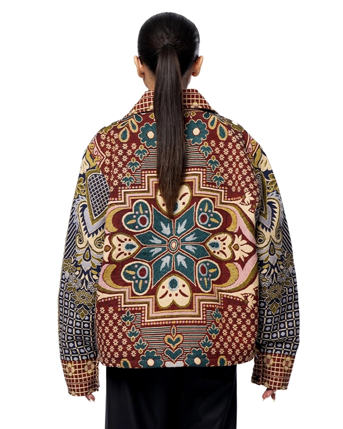 Collected XX Multicolor Gul Bahaar Cropped Jacket Cult Karachi Pakistan