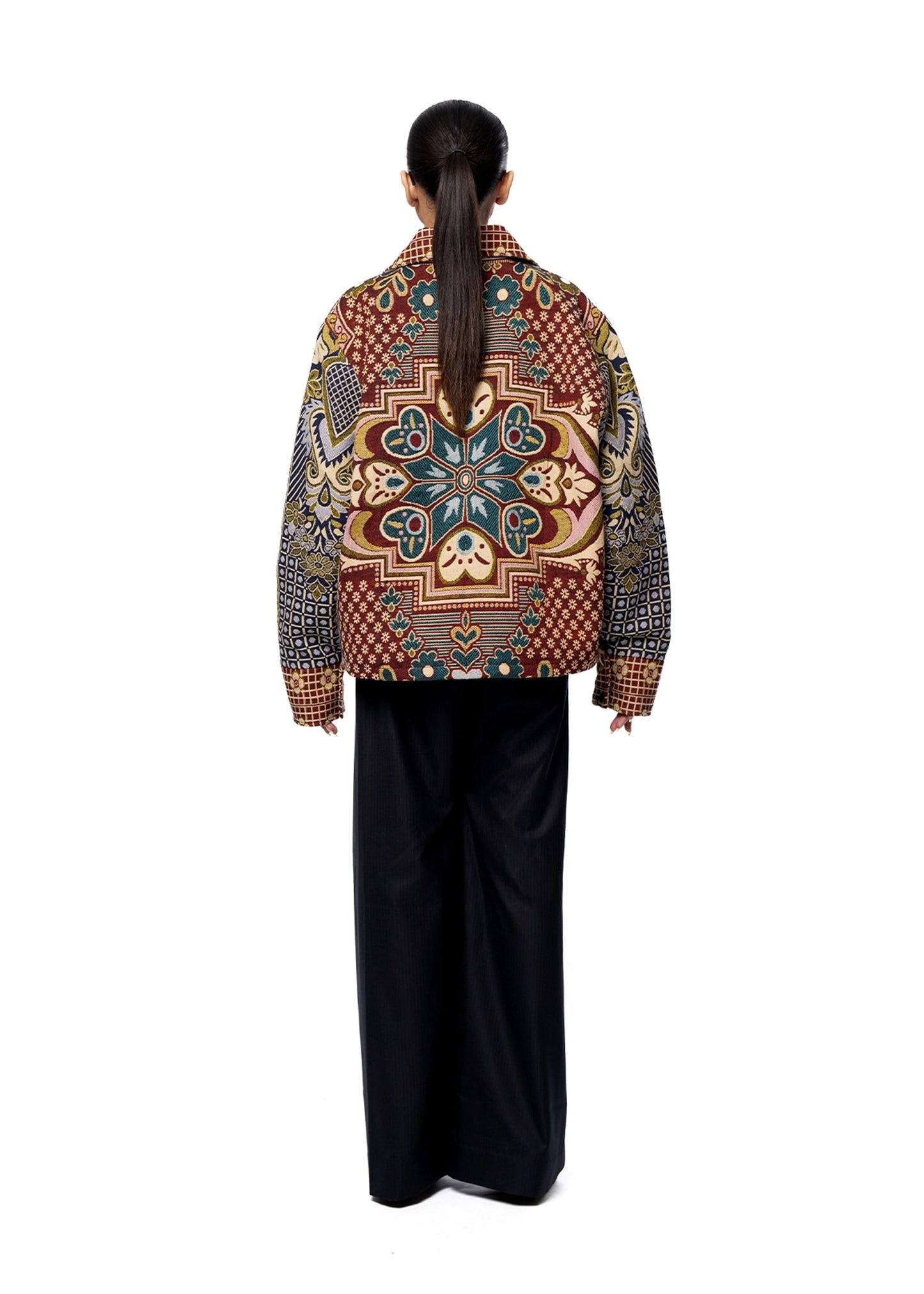 Collected XX Multicolor Multicolor Gul Bahaar Cropped Jacket - CULT - haider