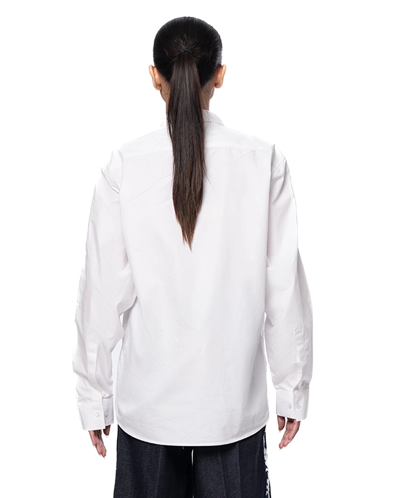 Another Sect White White Moti Hand Appliqued Shirt - CULT