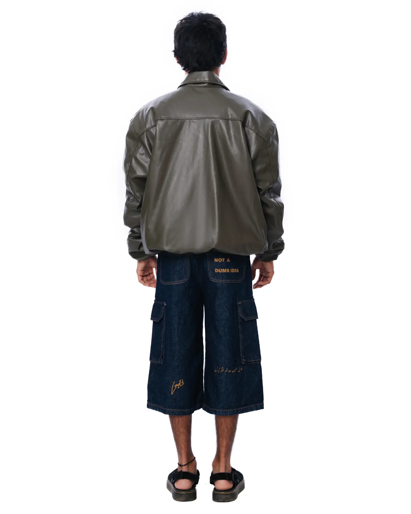 Olive Green Relax Fit Jacket