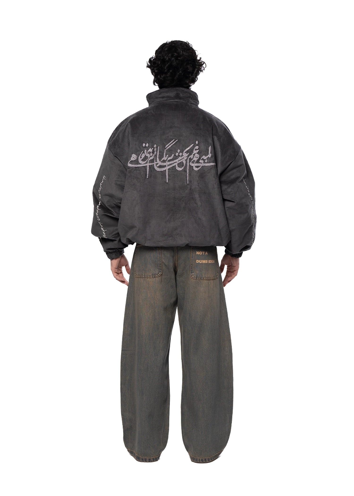 Naqees Grey Shaam Corduroy Jacket Cult Pakistan