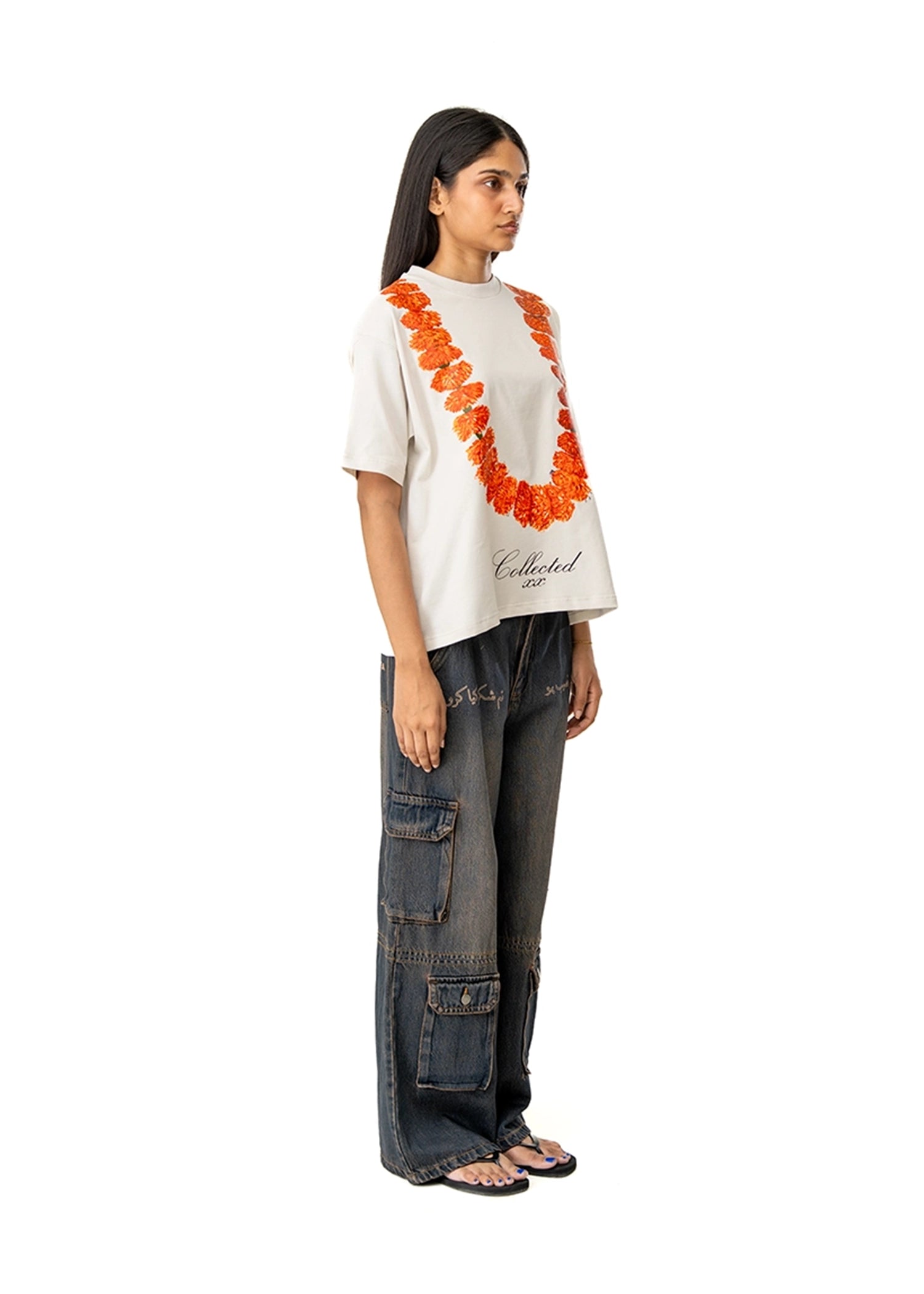 Collected XX White Genda Haar Shirt Cult Karachi Pakistan