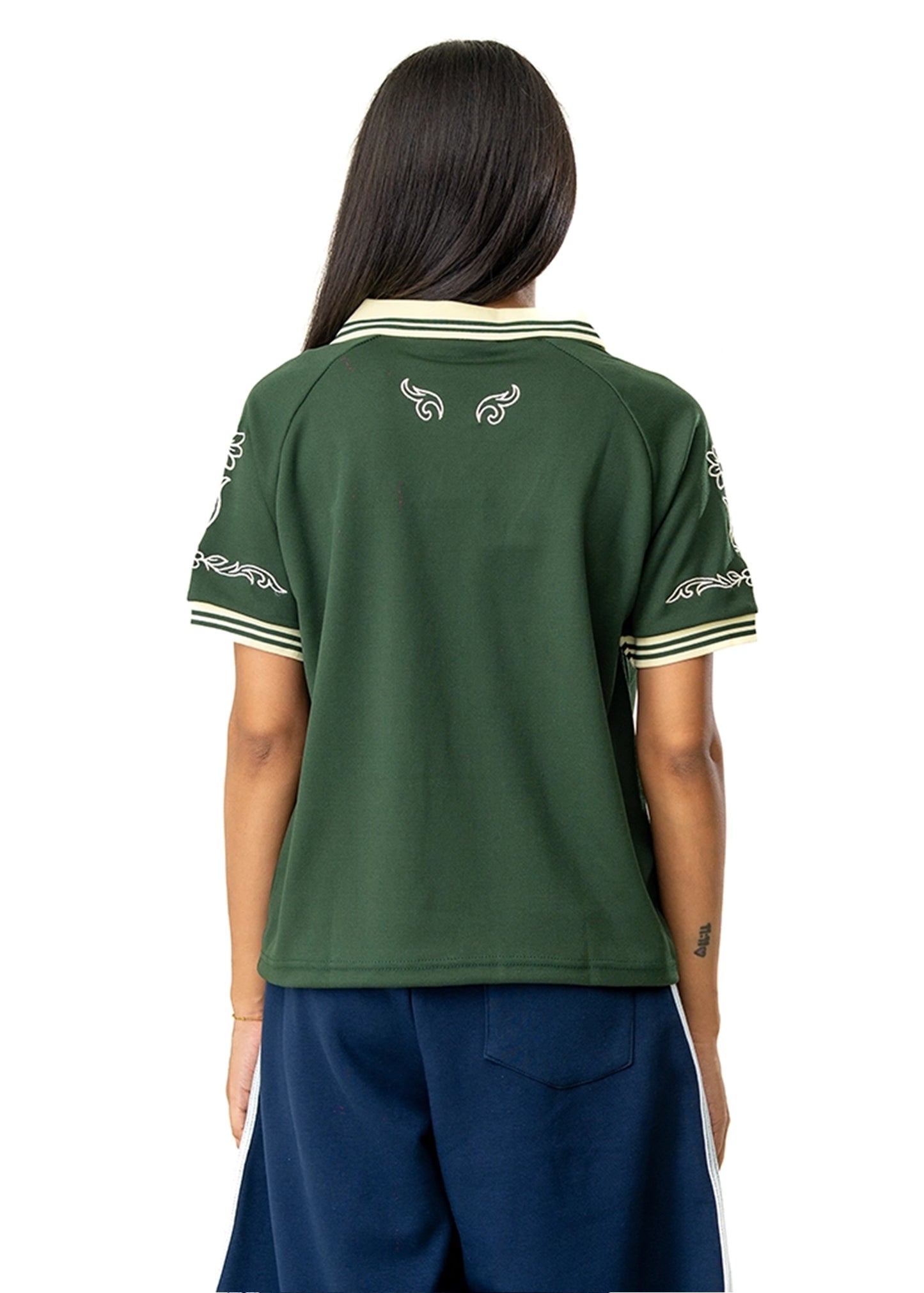 Motherland Green Green Embroidery Soccer Jersey #5 - CULT - haider