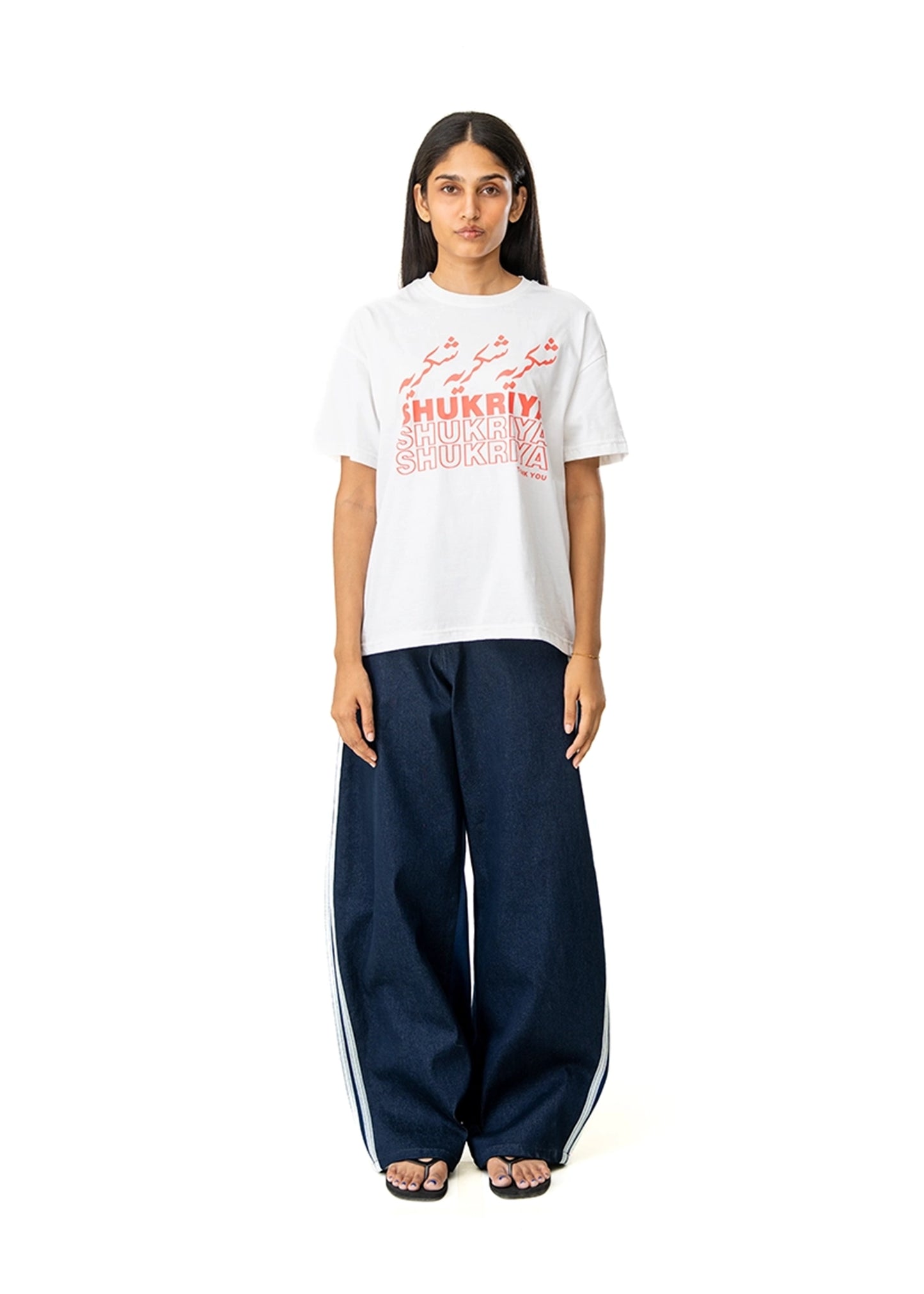 Motherland White White Shukriya Tee - CULT - haider