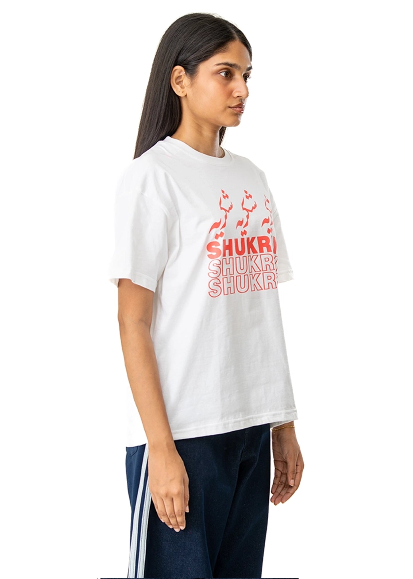 Motherland White White Shukriya Tee - CULT - haider