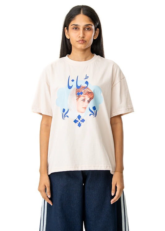 Motherland Off White Diana Pakistani Memorial Tee Cult Karachi Pakistan