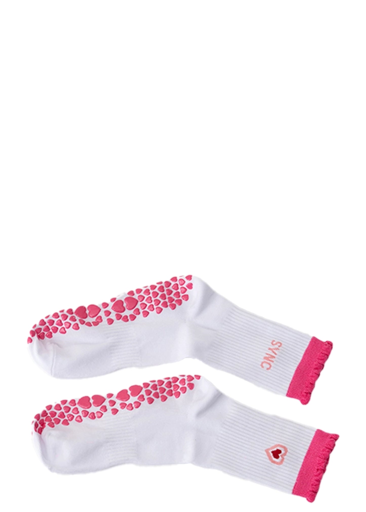 Sync Pink-White Love Socks - CULT - haider