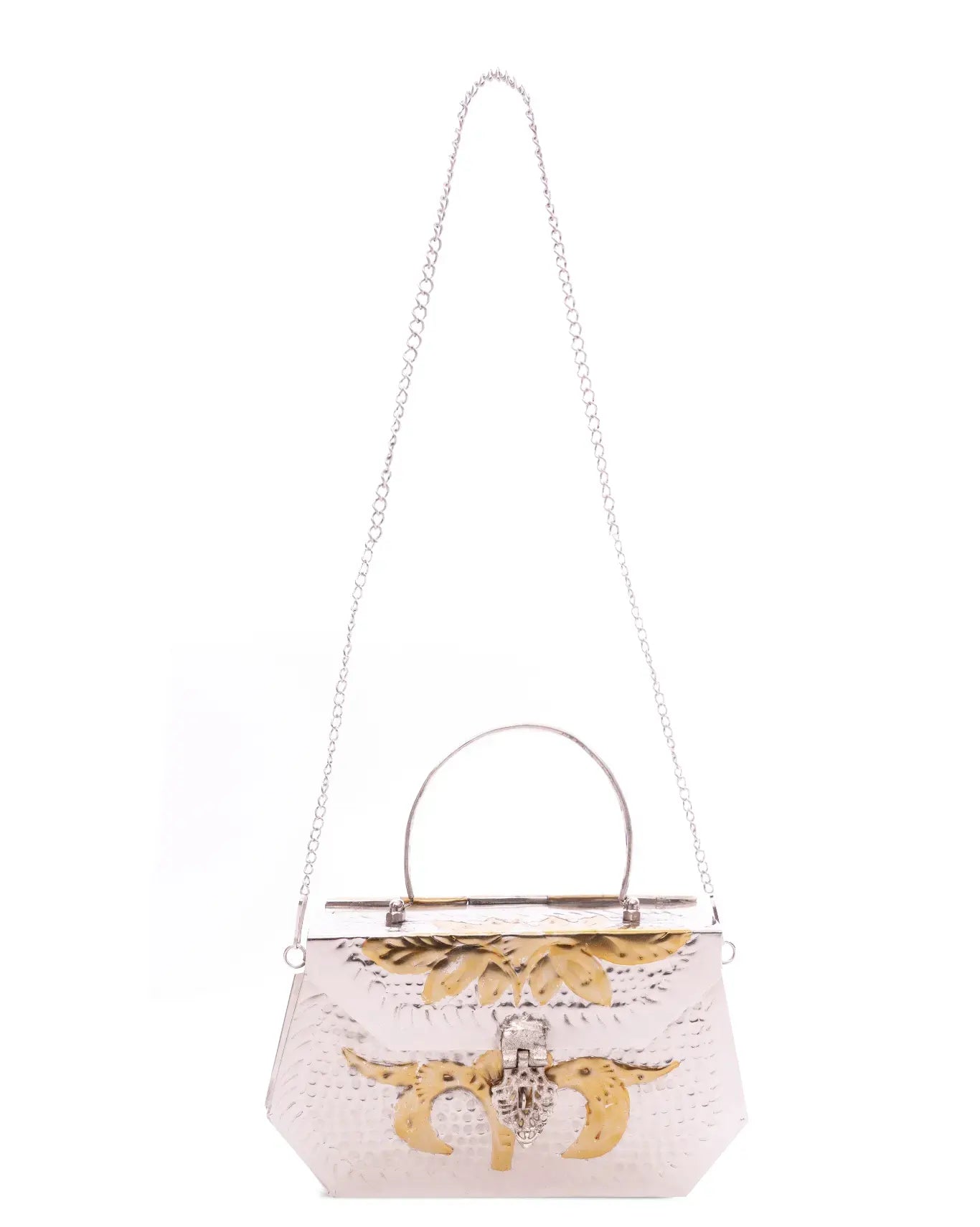 Peetal Silver/Gold Majjarah 3 Brass Bag - CULT - haider