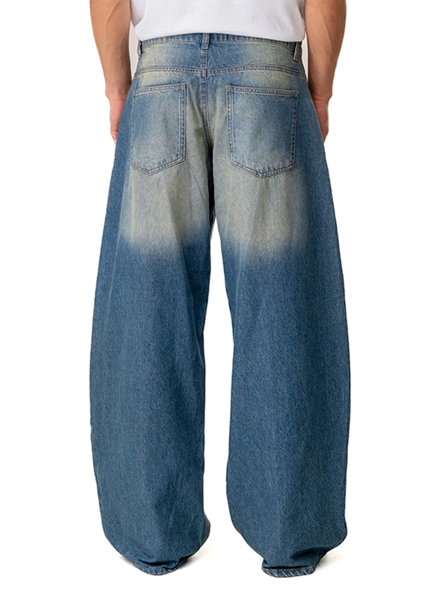 Dreams of Arthur Blue Blue Medium Dirty Balloon Denim - CULT - haider