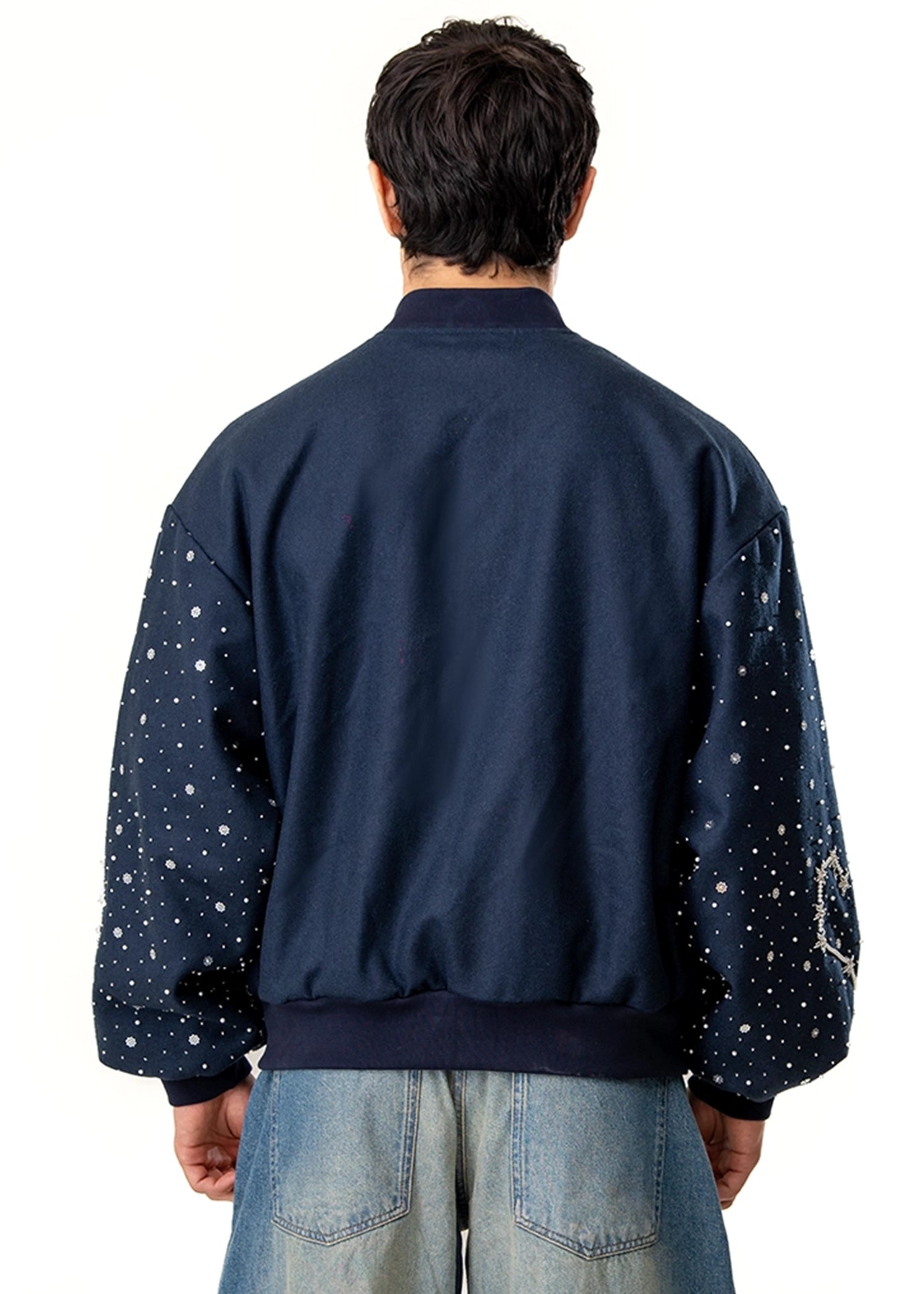 Dreams of Arthur Navy Blue Spaceman Bomber Jacket Cult Karachi Pakistan