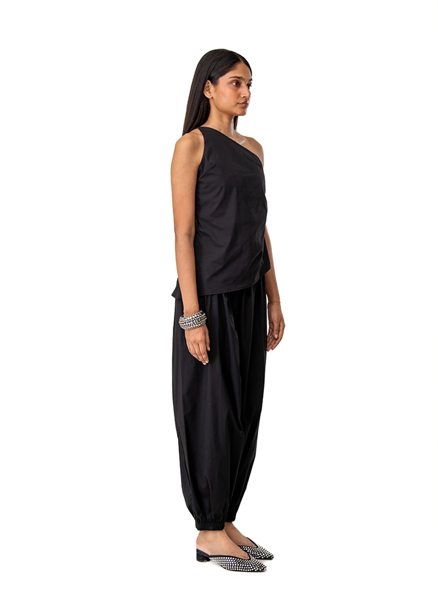 Curated Official Black One Shoulder Black Balloon Set - CULT - haider