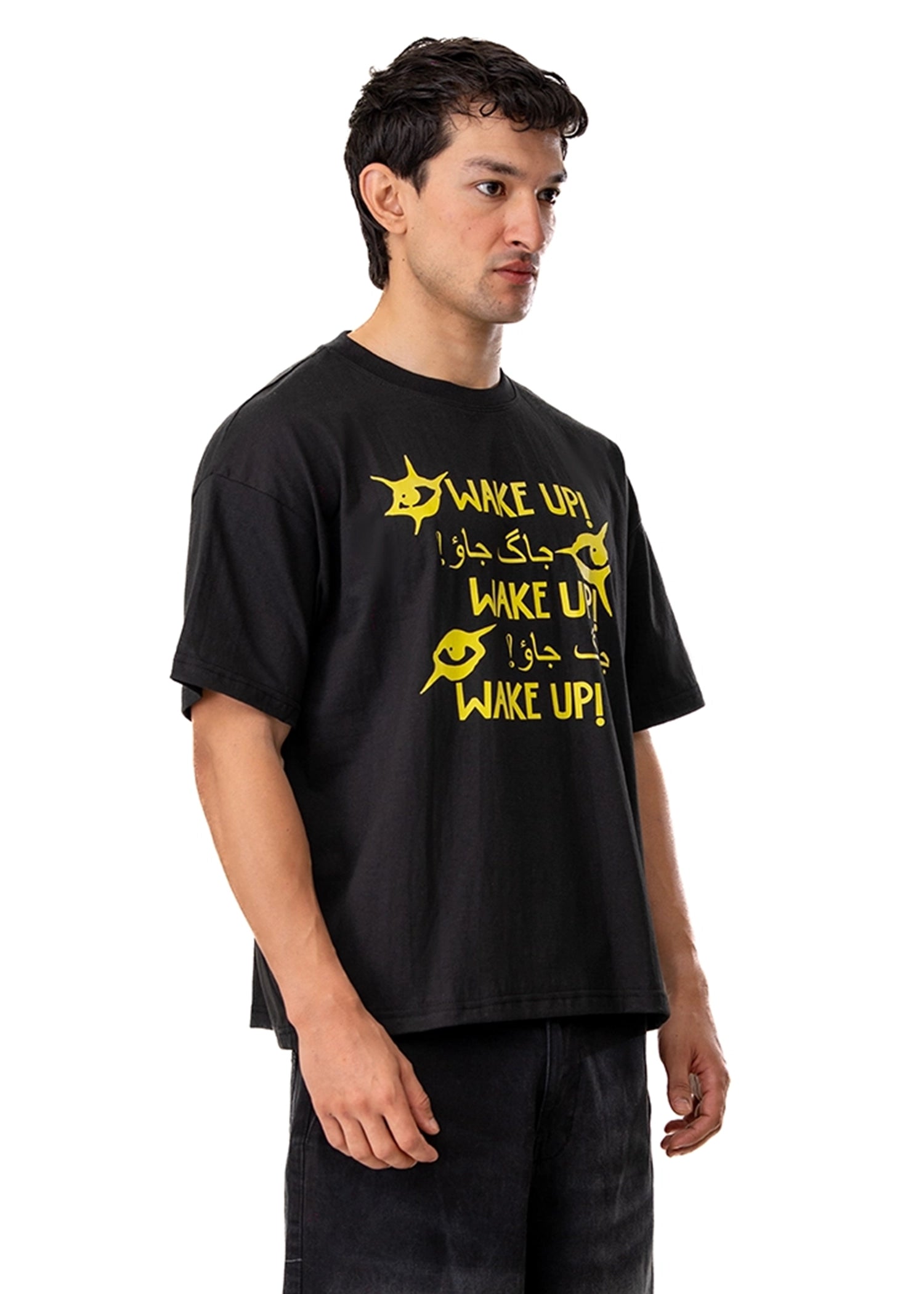 Motherland Black Wake Up Tee Cult Karachi Pakistan