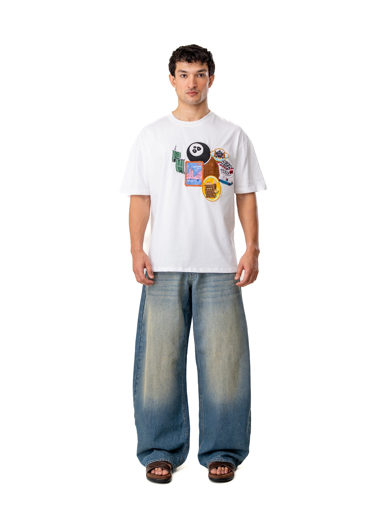 Dreams of Arthur White Hemp x Leather Tee Cult Karachi Pakistan