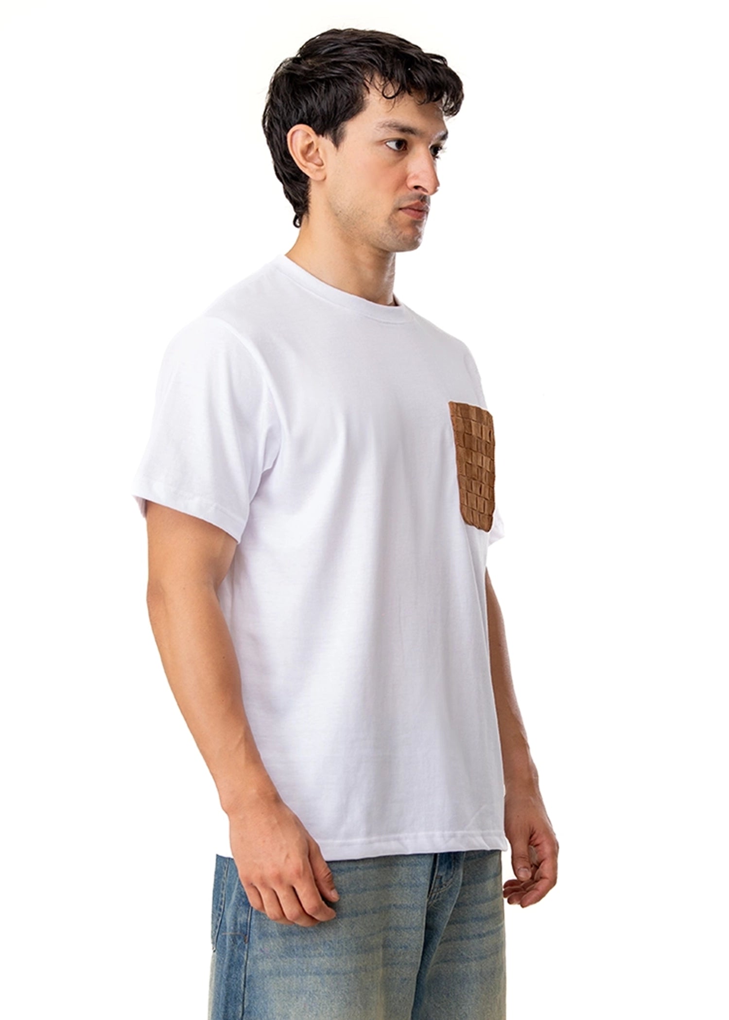 Dreams of Arthur White Hemp x Leather Tee Cult Karachi Pakistan