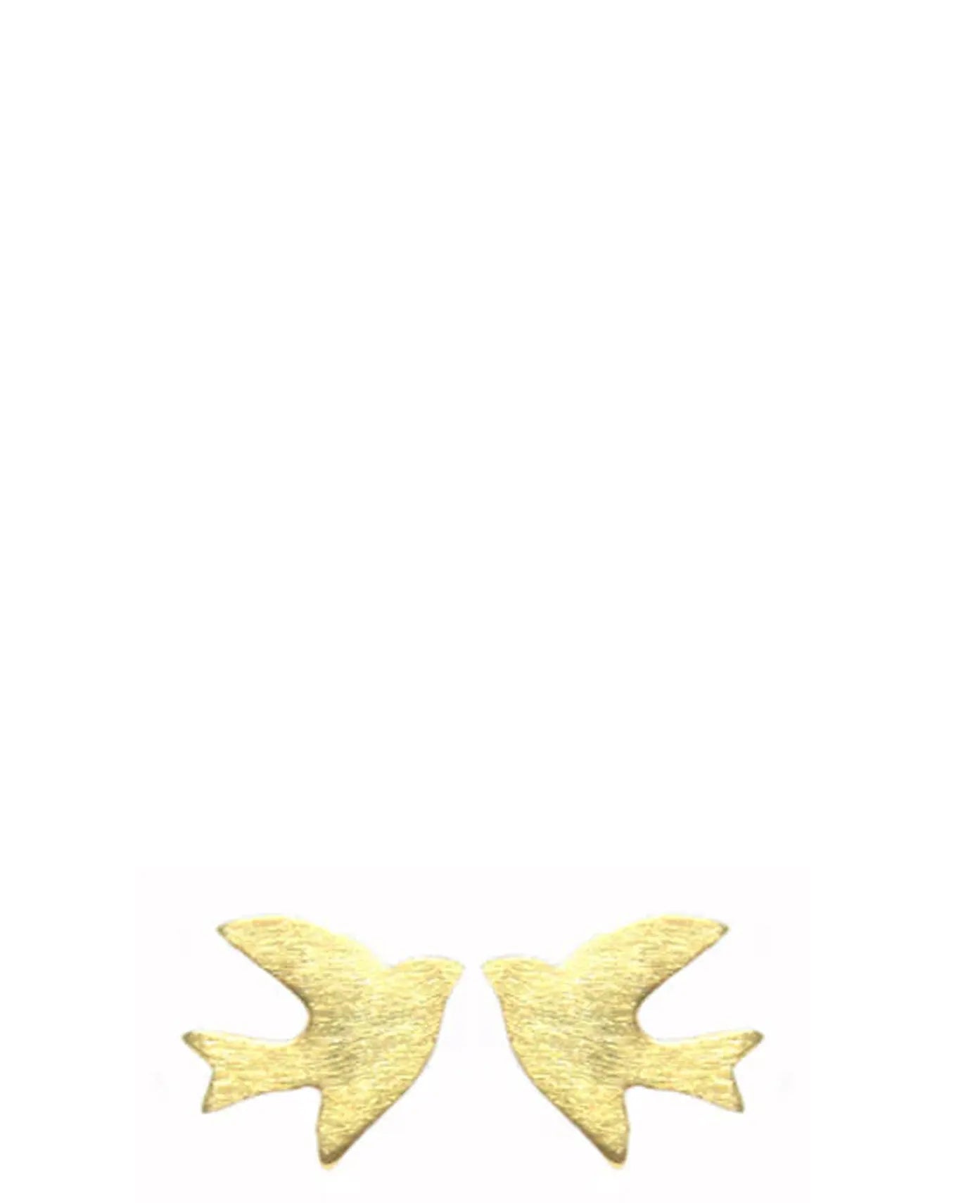 Amna Shariff Gold Bird Studs cult