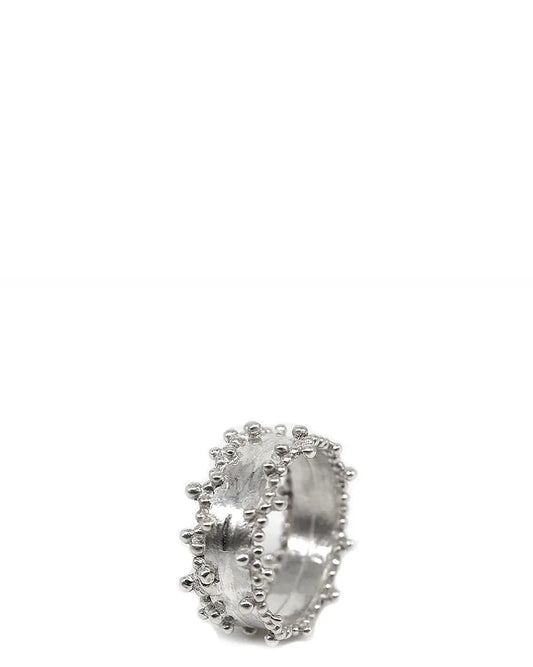Amna Shariff Silver Granulation Band Cult