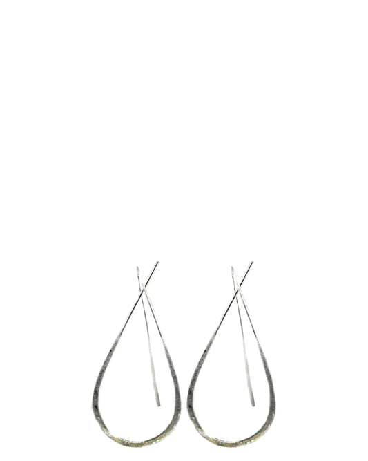 Amna Shariff Silver Long Flat Drops cult