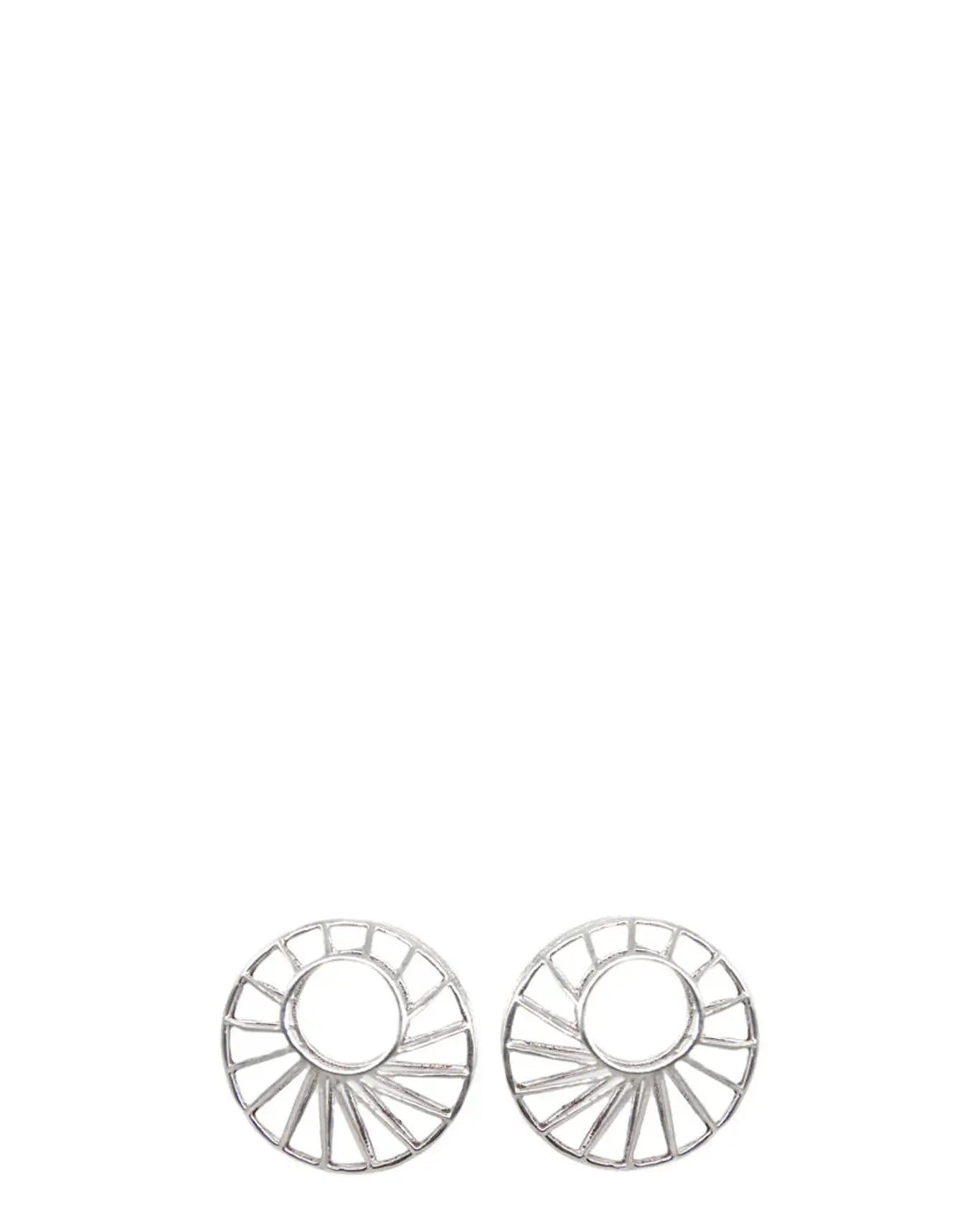 Amna Shariff Silver Radial Posts Earrings cult