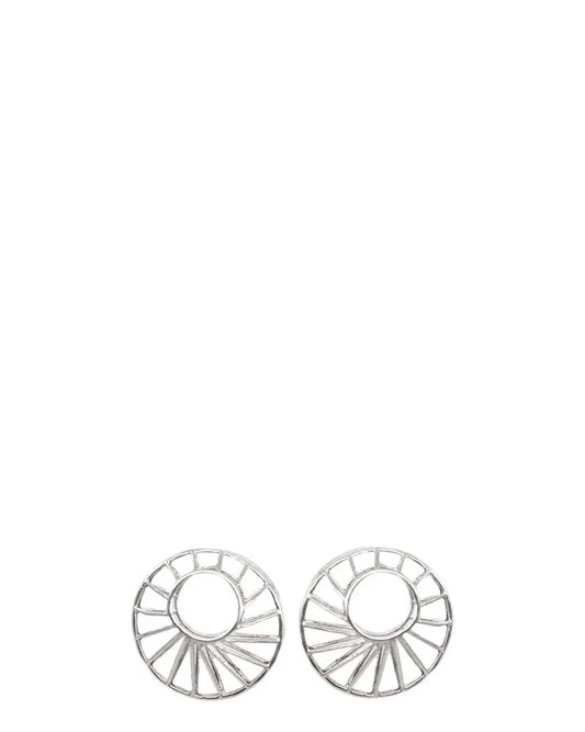 Amna Shariff Silver Radial Posts Earrings cult