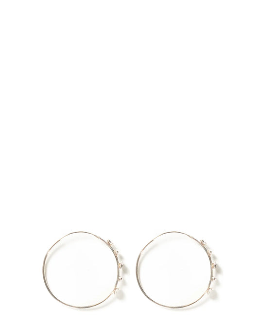 Amna Shariff Silver Round Discs Hoops cult