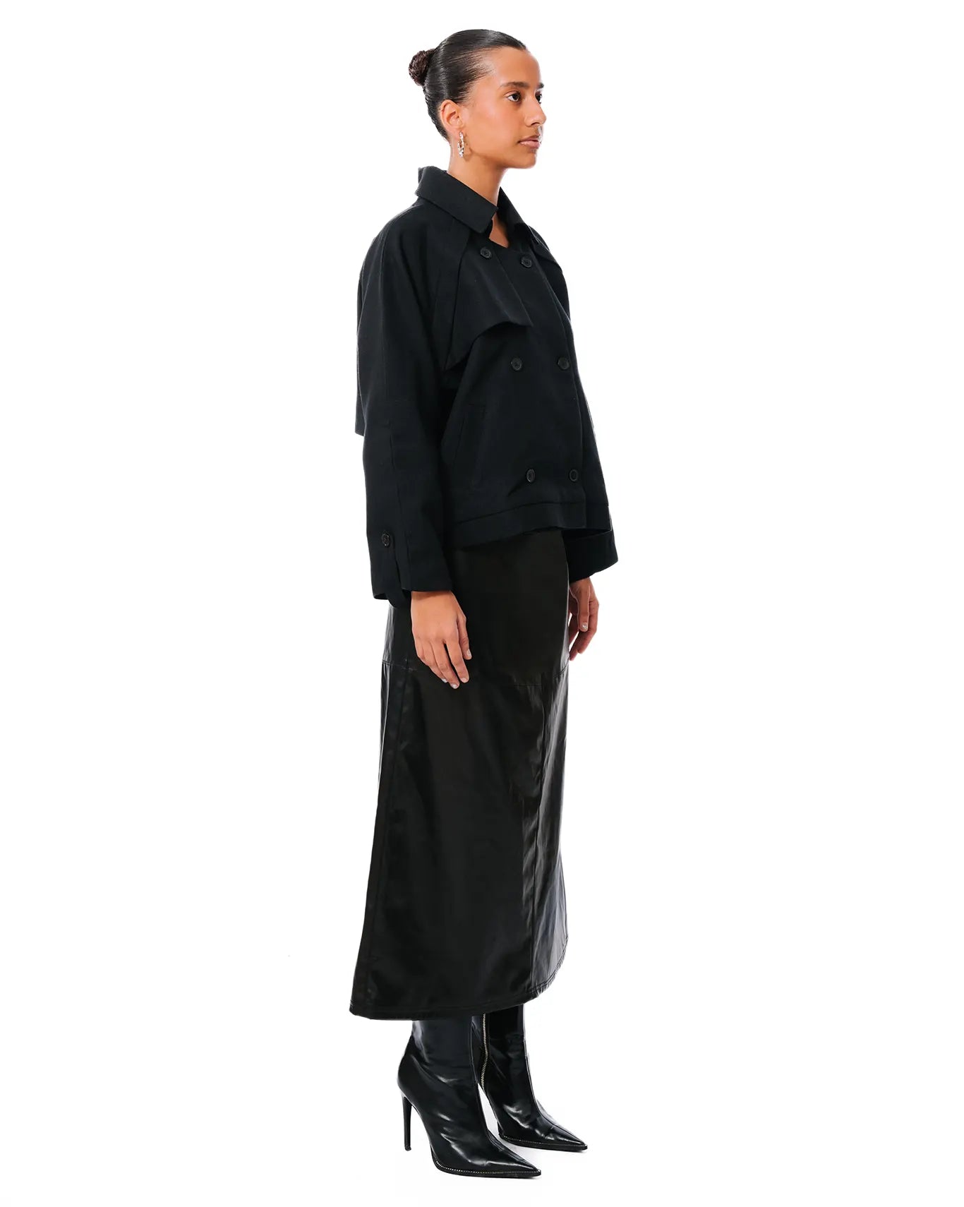 Baro Studio Black Trench Trucker Jacket Cult Store