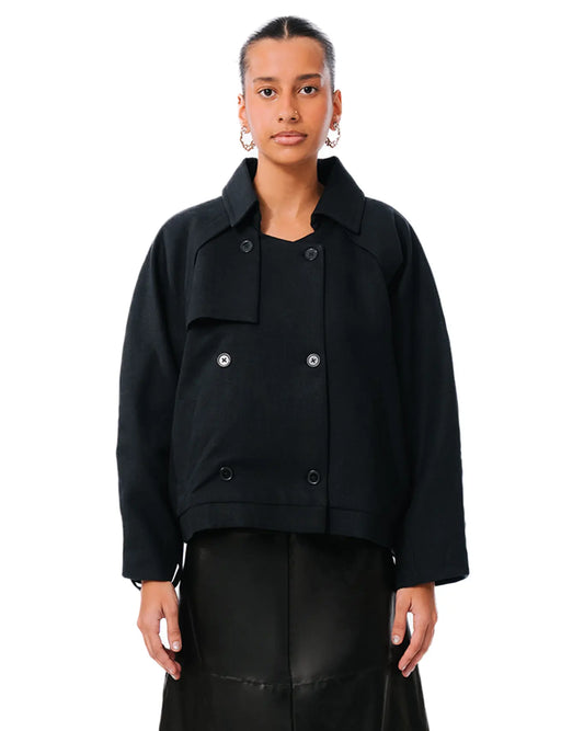 Baro Studio Black Trench Trucker Jacket Cult Store