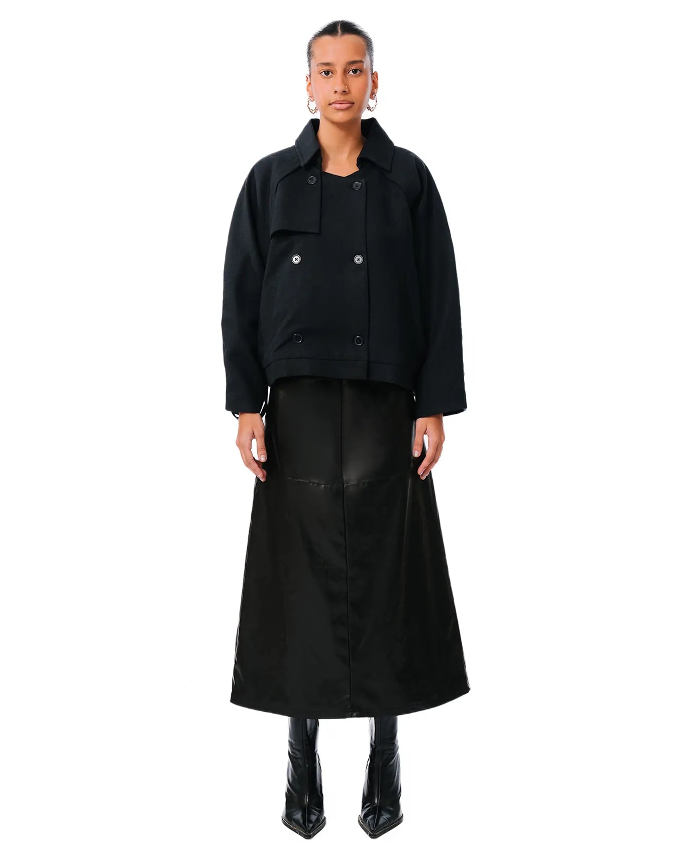 Baro Studio Black Trench Trucker Jacket Cult Store