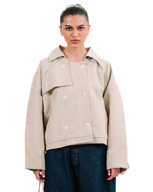 Baro Studio Sand Trench Trucker Jacket cult store