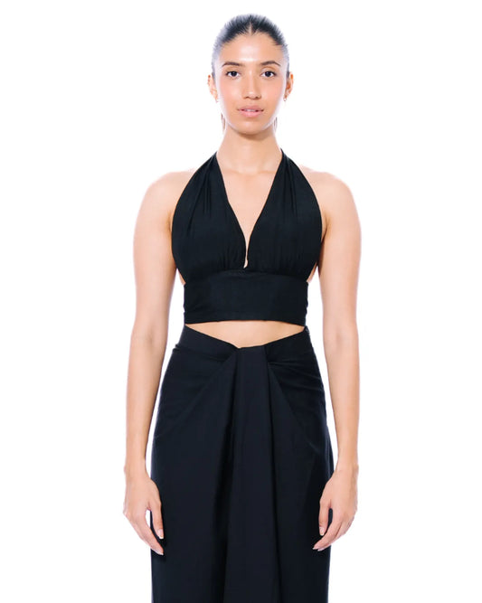 Baro Studios Black Lehr Top Cult Store