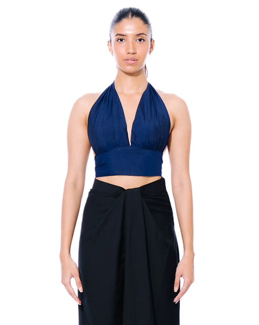 Baro Studios Cobalt Blue Lehr Top Cult