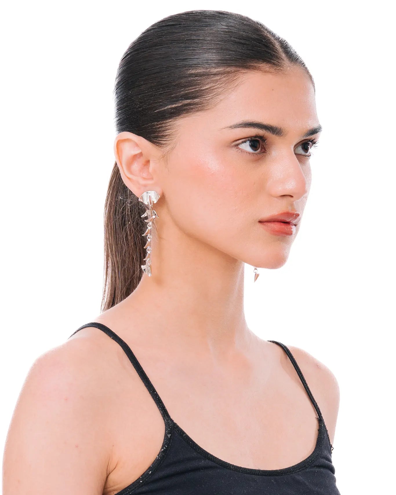 Bodjunk Centi Silver Earrings cult karachi pk