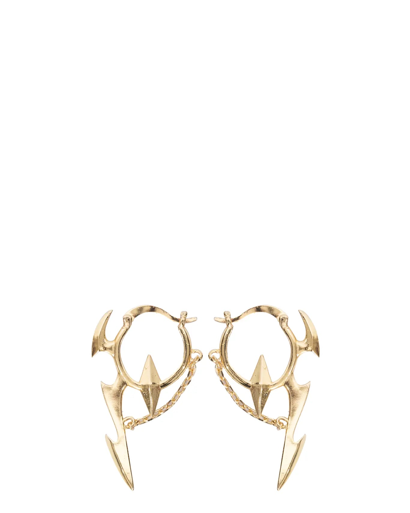 Bodjunk Gold Dragon Abstract Earrings Cult Store