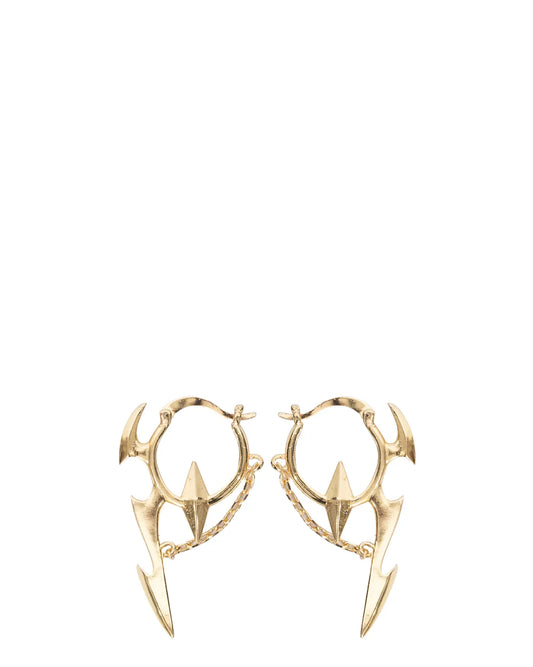 Bodjunk Gold Dragon Abstract Earrings Cult Store
