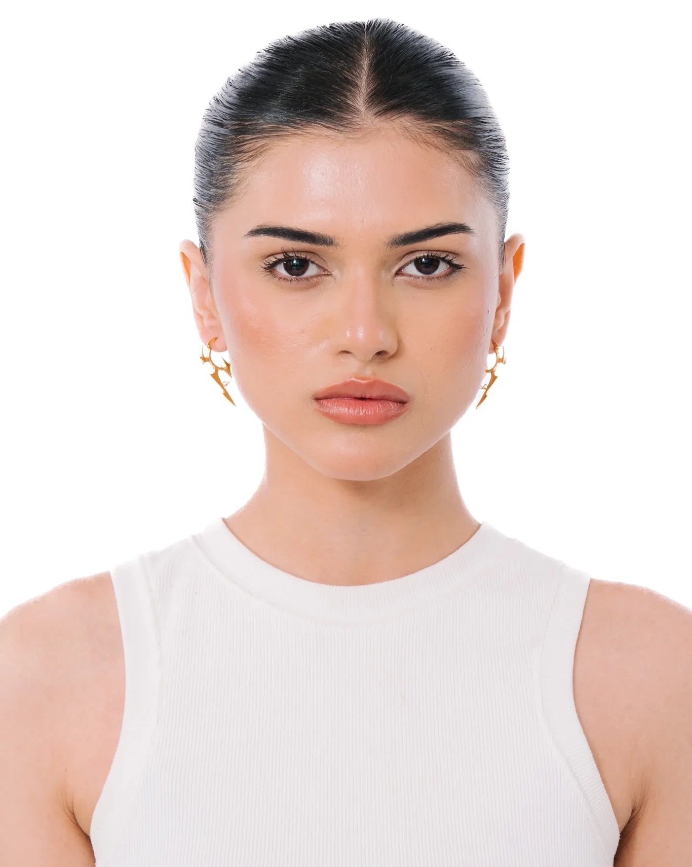 Bodjunk Gold Gold Dragon Abstract Earrings - CULT - haider