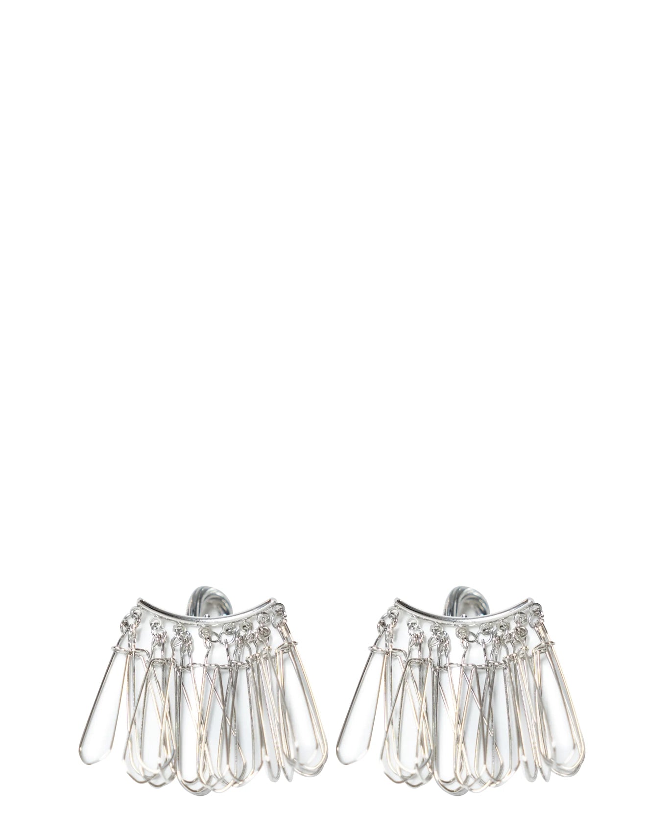 Bodjunk Mess Silver Dangle Earrings Cult pk