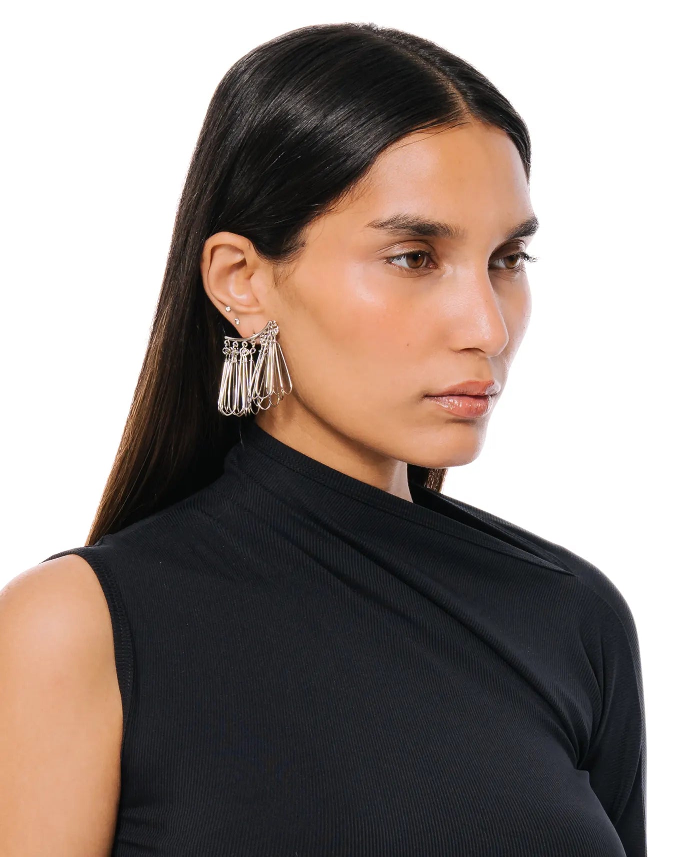 Bodjunk Mess Silver Dangle Earrings Cult pk
