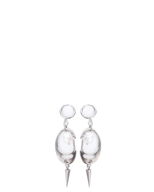 Bodjunk Paranoia Silver Earrings Cult Pk