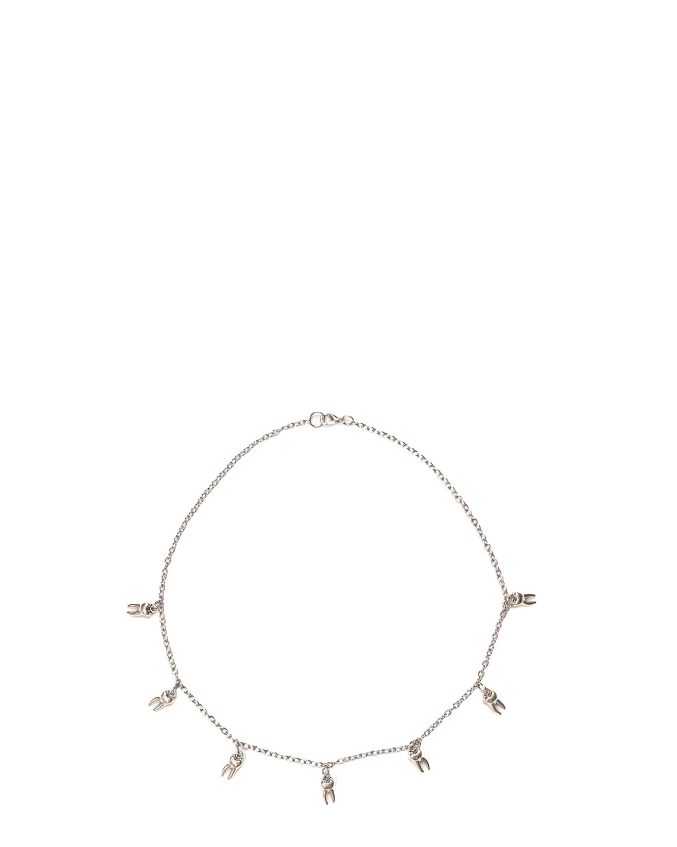 Bodjunk Silver Frankensteins Teeth Necklace Cult PK