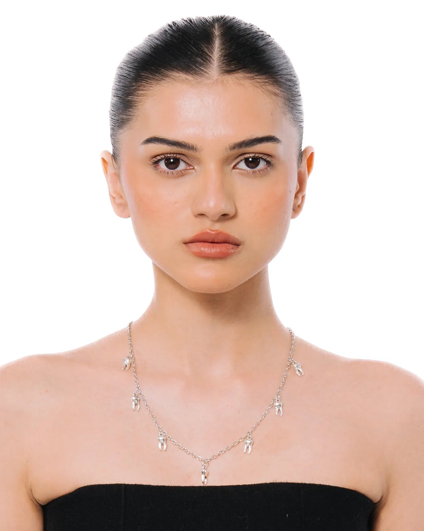 Bodjunk Silver Frankensteins Teeth Necklace Cult PK