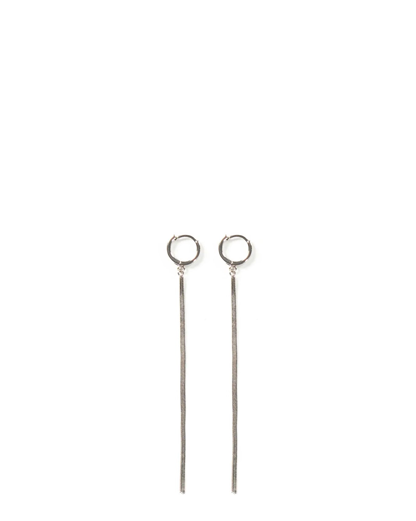 Bodjunk Silver Glare Hoop Tassel Earrings Cult Khi PK