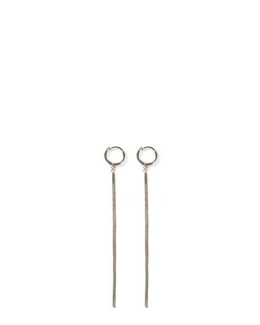 Bodjunk Silver Glare Hoop Tassel Earrings Cult Khi PK