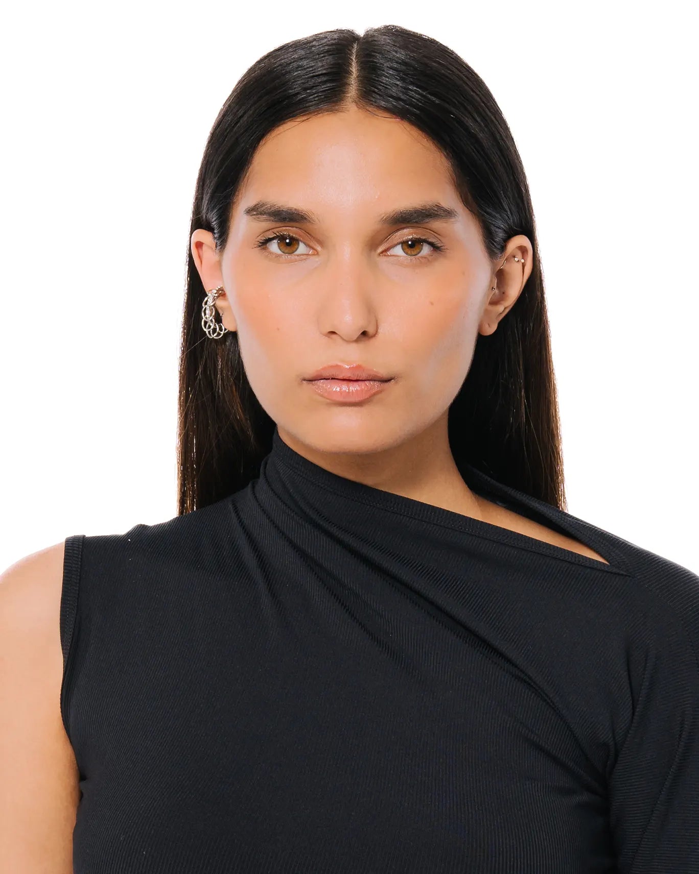 Bodjunk Silver Silver Helix Hoop Earcuff - CULT - haider